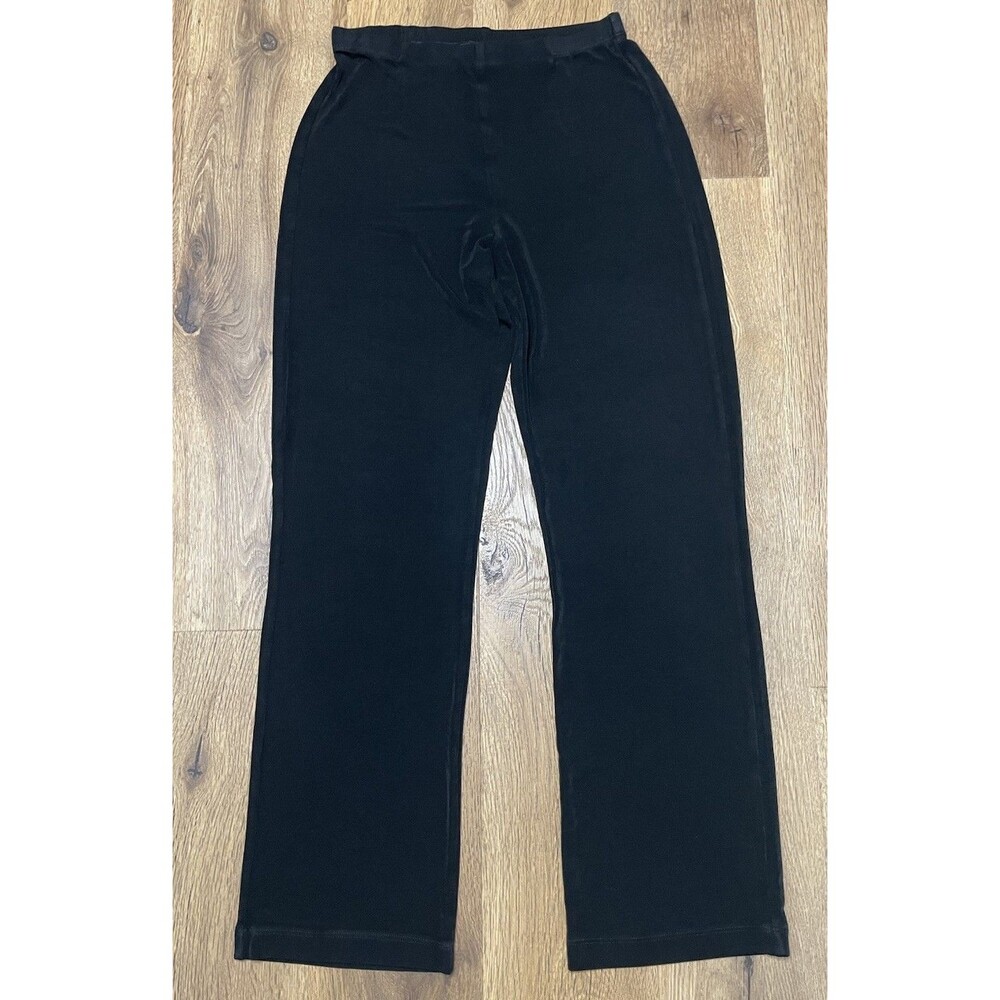 Womens Chico's travelers Sz 0 XS black stretchy Pull On Straight pants trousers